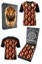 Original Licensed Crew Neck Black Trainning T-Shirt Gs Lion Printed Wooden Box