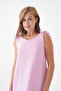 100% Cotton Muslin Fabric Rope Strap Dress Mg-20251 - 6