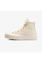 حذاء رياضي Chuck Taylor All Star Lift للجنسين من الجلد الكريمي - 4