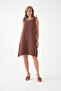 100% Cotton Muslin Fabric Rope Strap Dress Mg-20251 - 6