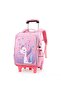 Trolley Bag for Kids, Lightweight Water-proof, Trolley Bag Light Pink Unicorn