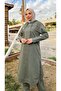 Long Tunic Hooded Double Sports Suit with Side Slits - 03034-1.005 - Khaki - 8