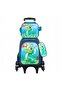 Trolley Bag Set for Kids, Lightweight Water-proof, Trolley Bag Green Dinosaur