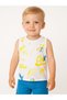 Baby Boy Cotton Colorful Text Printed Sleeveless T-Shirt - 3