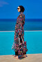 Tropical Patterned Beach Pareo Kimono – Rp2507 - 3