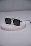 Men's Uv400 Protected Square Steel Stainless Tarnish Metal Sunglasses - 5