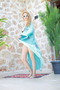 Muslin Kimono 100% Cotton Eye Printed Patterned Bathrobe Kaftan Dressing Gown Turquoise - 7