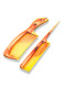 Comb & Teaser, Fine-Toothed Hair Lice Removal Tool, Orange - 2-pcs - 3