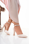 Ankle Stone Satin Material Women's Evening Dress Shoes - 7
