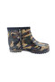 Men's Camouflage Patterned Waterproof Short Rubber Boots – Zippered Garden and Rain Shoes