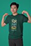 Men/Women Keep Falm and Carry Transfer Printed Round Neck Short Sleeve T-Shirt