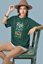 Men/Women Keep Falm and Carry Transfer Printed Round Neck Short Sleeve T-Shirt - 2