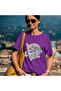 Men/Women Cool Teacher Vibes Transfer Printed Round Neck Short Sleeve T-Shirt - 2