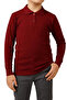 Polo Neck School T-Shirt Long Sleeve Lacoste Fabric Button Vr.Ok. 182.Y01 - 4
