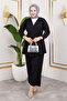 Women's Double Suit with Clamp Detail, Hijab Bottom and Top Set - 2