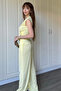 Yellow Buckle Double Breasted Collar Suit - 8