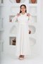 Girl's Long Length Seersucker Fabric Gilet & Dress Two Piece Set – Lined Elegant Set-4948 - 2