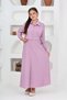 Girl's Long Seersucker Fabric Gilet & Dress Two Piece Suit Hijab Dress – Lined Elegant Set-4948 - 7