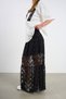 Lace Skirt and Printed T-Shirt Set |   44-50 |   25232 - 8