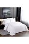 Percale Polycotton Bed Linen Set, 4 Extra Large Pieces (White) - 2