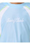 Set of 3 - Printed Raglan Sleeve Swim Top, Shorts and Cap - 4