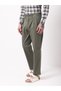 Men Green Double-Pleated Straight Fit Trousers - 5