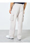 Woven Oversized Fit Open Hem Cargo Joggers - 4