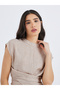 Solid Cross Design Wrap Top - 3