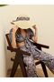 Paisley Print Tie-Front Crop Top and Trousers Co-Ords - 2