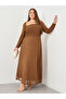 Plus Mesh Maxi Dress with Square Neck - 2