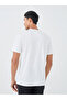 Slogan Printed Round Neck Regular Fit T-Shirt - 4