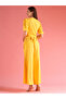 Women Yellow Polka Dot Print Wrap Tie Back Top and Palazzos Co-Ords - 3