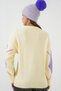 15895 Oversize-Strickpullover mit Rautenmuster – Gelb - 6