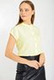 Women's Half Sleeve Shirt Yellow 1078