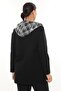 Hooded Large Size Zippered Cardigan - 4