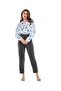 Patterned Shirt with Classic Collar and Long Sleeves - 2