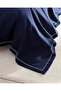 Caline Double 100% Cotton Pique Duvet Cover Set - White/Navy Blue - 5