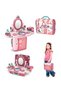 Lightweight Compact Pretend Beauty Dresser, Vanity Makeup Play Set for Girls