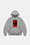 Power of Darkness Oversize Unisex Washed White Hoodie