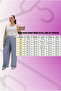 59007 Large Size Belt Rib Detail Xons Jeans - Blue - 3