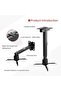 Universal Projector Ceiling Mount for Projectors with Adjustable Height and Extendable Arms Mount fo - 2