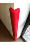 Corner Wall Protector Guard, Red Foam Safety Bumper, L-Shaped Impact Protection