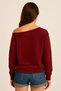 Women's Gray Oywouos 33 Printed Boat Neck New Season Sweatshirt - 3