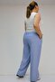59007 Large Size Belt Rib Detail Xons Jeans - Blue - 5