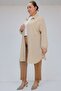 59009 Large Size Double Leg Trousers with Elastic Waist - Tan - 2