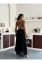 Black Donette Pleated Skirt - 2
