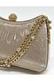 Women's Wavy Glitter Gold Evening Dress Clutch Chain Strap Hand Wedding Engagement Evening Bag - 3