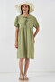 Women's Lace-Up Midi Dress 2575 - C. Çağla - 2