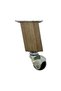 Castle Wooden Slanted Ball Wheel Leg Furniture Coffee Table Wheel Leg(12cm)(2 Pcs)(K. Walnut)(Walnut Tree) - 2