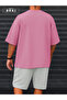Orki Power Fit – Oversize Pink T-Shirt & White Shorts Set - 2